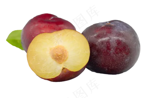 红色水果李子,免抠元素