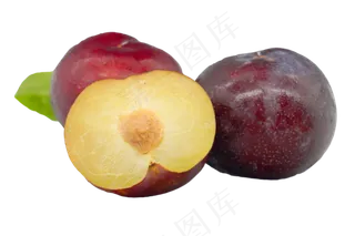 红色水果李子,免抠元素