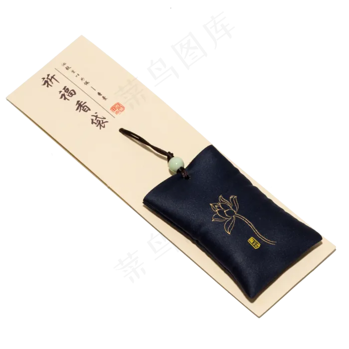 荷花祈福香袋标签(2000X2000(DPI:300))psd模版下载