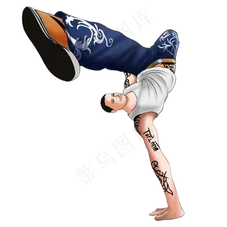 舞蹈运动舞蹈帅哥动作教学,免抠元素