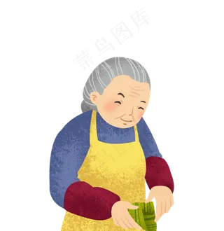 包粽子的奶奶