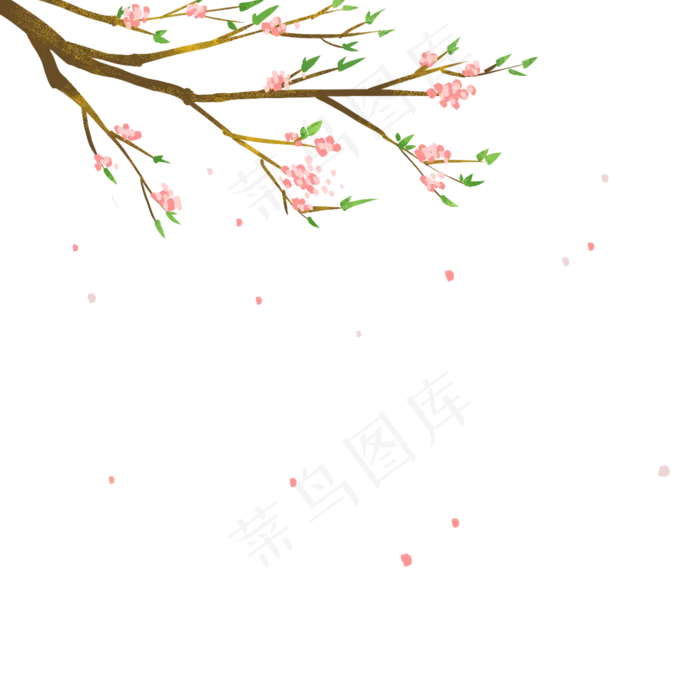 立春飘花(2000X2000(DPI:300))psd模版下载