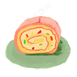抹茶蛋卷夹心双黄小蛋糕免抠