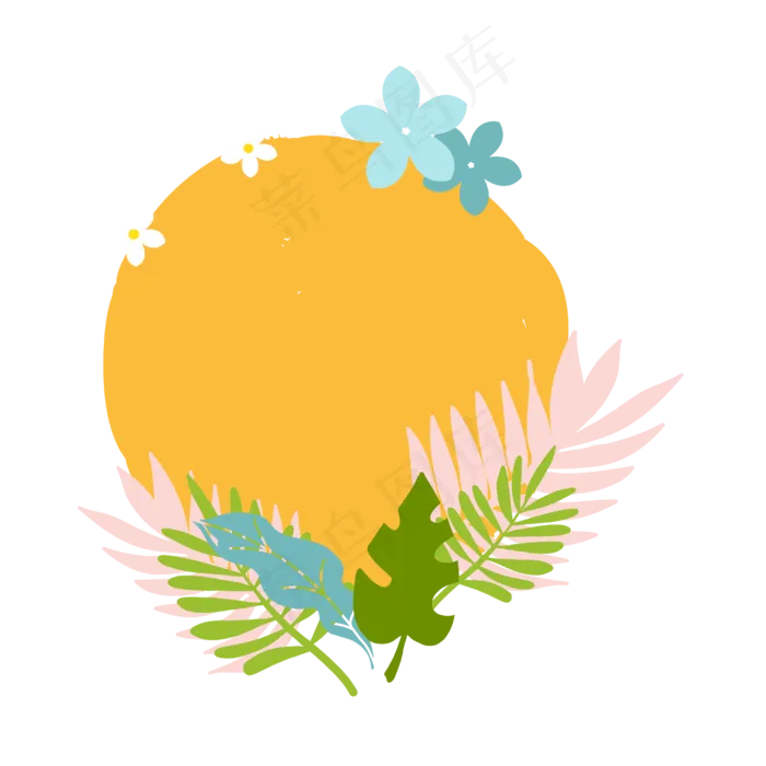 简洁黄色系618折扣标签(2500*2500px 300 dpi )ai矢量模版下载