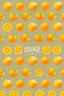 手账风橙味满满的夏天