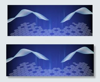 科技简约风几何线条banner