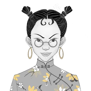 潮酷中国风时尚大叔国潮