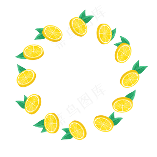 圆形水果边框5