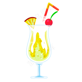 夏季沙冰菠萝饮料