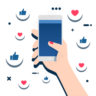 卡通移动手机APP,免抠元素