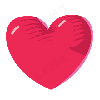 矢量复古爱心图案