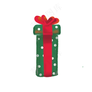 儿童节漂亮绿色礼物免抠图