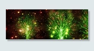 简单渐变星空星云边框