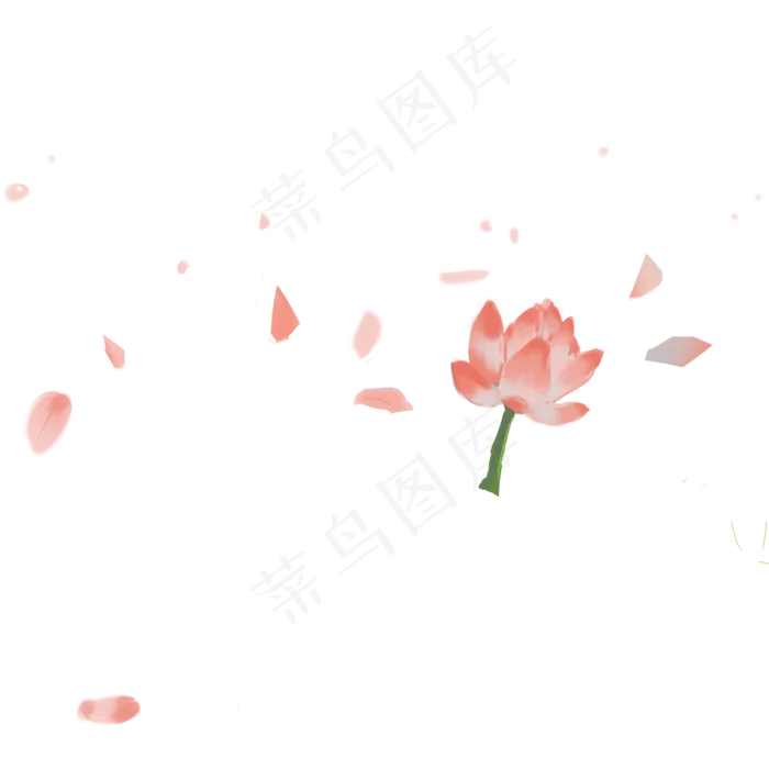 卡通荷花(2000X2000(DPI:300))psd模版下载