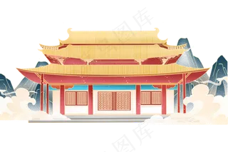中国风房屋建筑