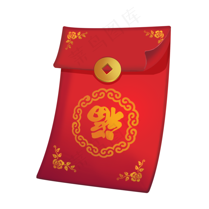 新年春节卡通红包,免抠元素(2000X2000(DPI:72))psd模版下载
