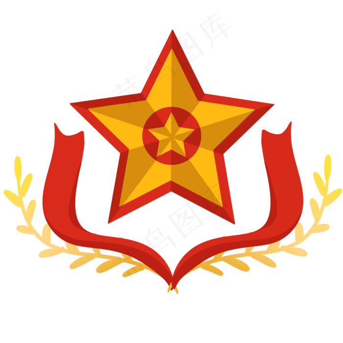 建国节五角星,免抠元素(2000*2000px 300 dpi )psd模版下载