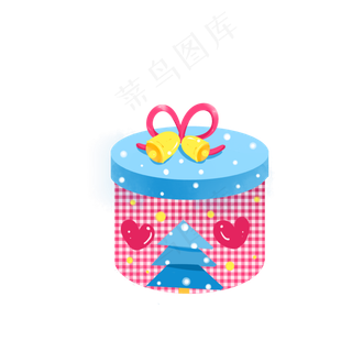 圣诞礼物盒卡通可爱节日素材,免抠元素