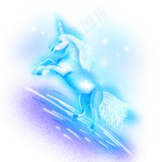 梦幻独角兽马,免抠元素 梦幻独角兽马,免抠元素