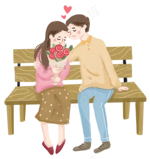 浪漫情人节情侣