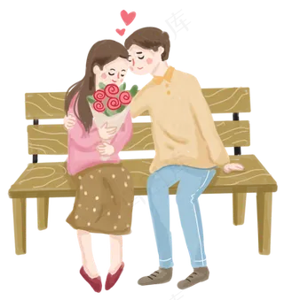 浪漫情人节情侣