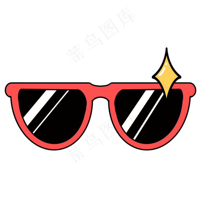 红色眼镜墨镜