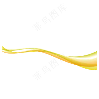 金色飘带,免抠元素