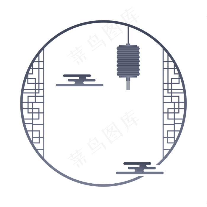 中国风高级灰边框(2000X2000(DPI:300))psd模版下载