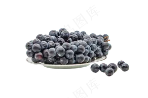 葡萄蓝莓水果,免抠元素