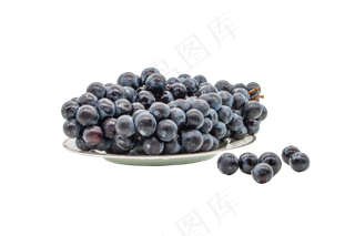 葡萄蓝莓水果,免抠元素