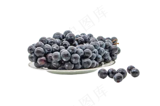 葡萄蓝莓水果,免抠元素