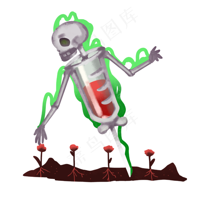 罂粟毒品禁毒宣传,免抠元素