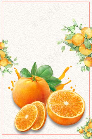 小清新新鲜蜜桔水果