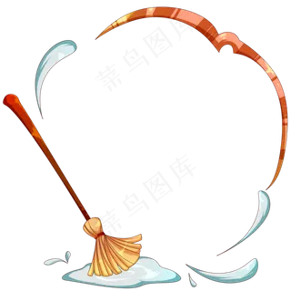打扫扫把清扫工具