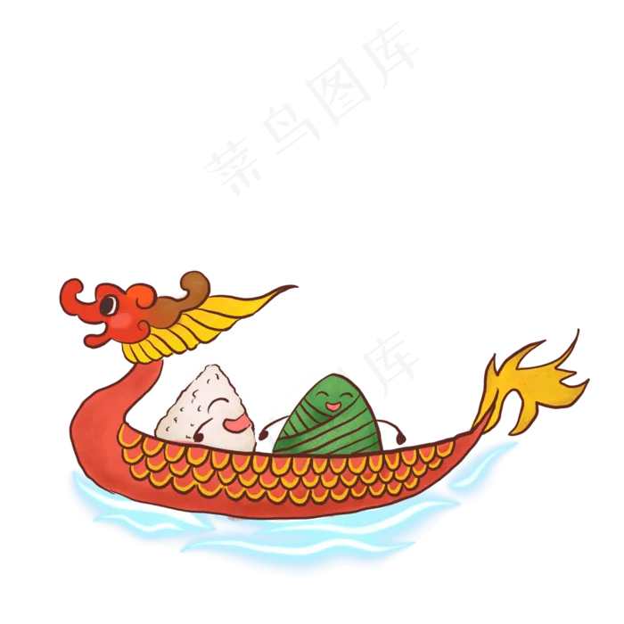 端午节龙舟粽子(2000X2000(DPI:300))psd模版下载