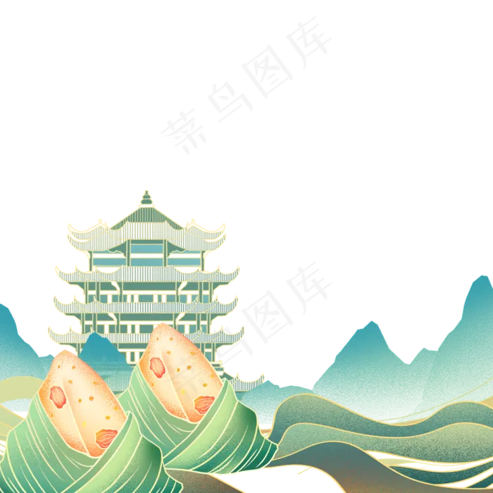 中国风国潮端午节(2000X2000(DPI:96))psd模版下载