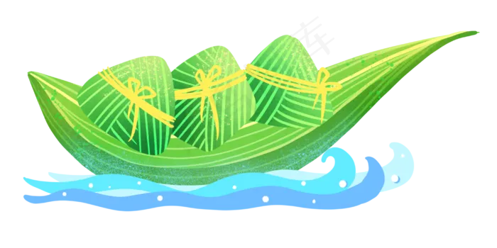 龙舟粽子图案(4000X2000(DPI:300))psd模版下载