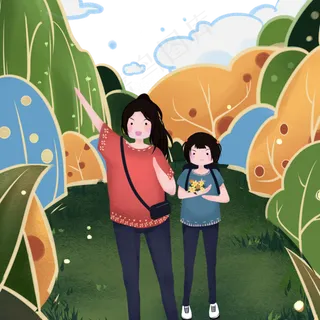 劳动节少女闺蜜旅游旅