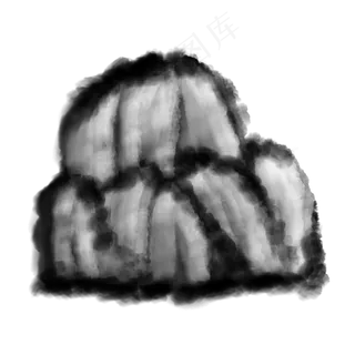 水墨山水png素材