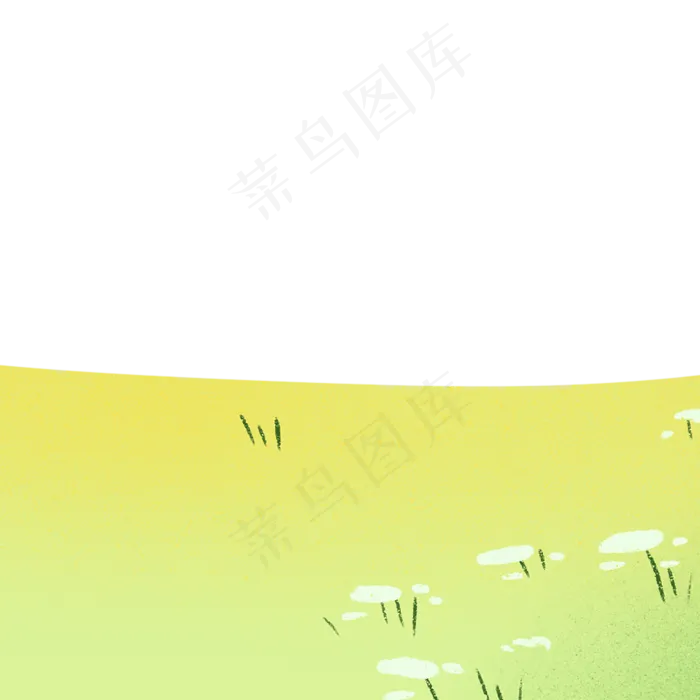 卡通鲜花草地下载(2000X2000(DPI:300))psd模版下载