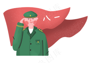 八一建军节解放军红旗