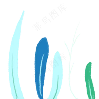 一堆春季自然植物