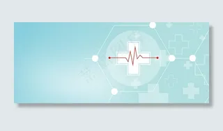 简约科技风格医疗安全banner