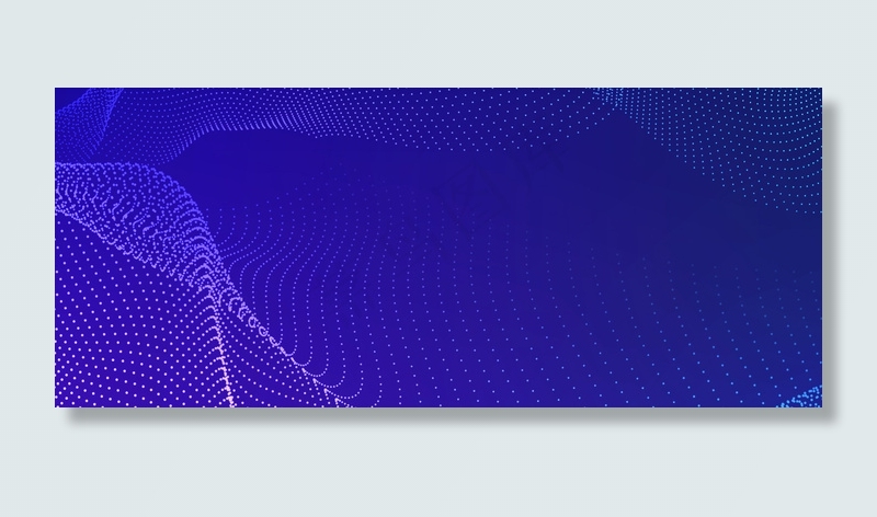 几何曲线线条大气商务蓝色渐变背景