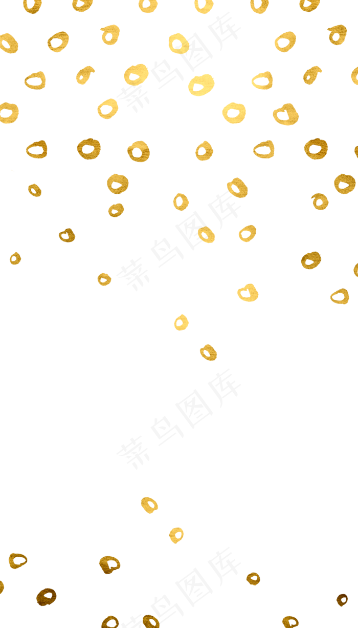 金箔黄金波点圆圈装饰底纹,免抠元素