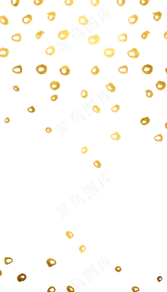 金箔黄金波点圆圈装饰底纹,免抠元素