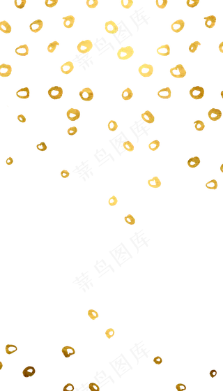 金箔黄金波点圆圈装饰底纹,免抠元素