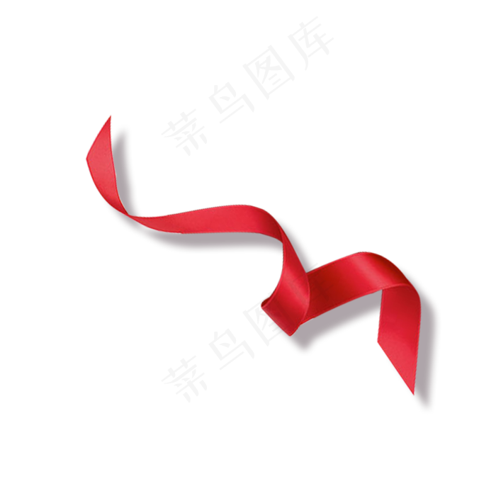 红色丝带,免抠元素(2000X2000(DPI:300))psd模版下载
