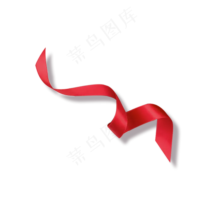 红色丝带,免抠元素(2000X2000(DPI:300))psd模版下载