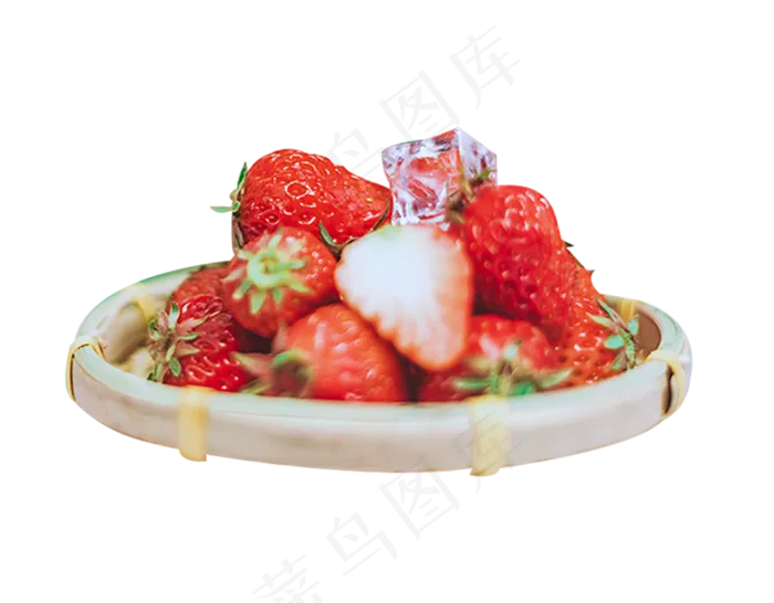 一盘子新鲜草莓(856X668(DPI:72))psd模版下载